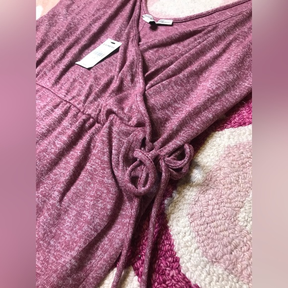 Express One Eleven Burgundy Skort Romper Size large NWT cozycore - Picture 4 of 7